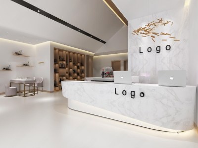 东南亚现代美容院大厅3D模型下载